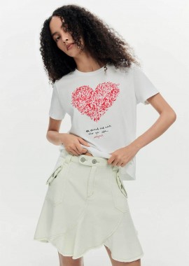 DESIGUAL - Desigual γυναικείο T-shirt με print Regular Fit
