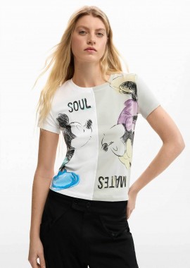 DESIGUAL - Desigual γυναικείο T-shirt με print Regular Fit