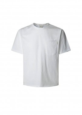 PEPE JEANS - Pepe Jeans ανδρικό T-shirt μονόχρωμο Regular Fit - PM509765 Λευκό