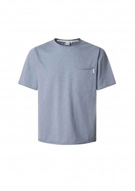 PEPE JEANS - Pepe Jeans ανδρικό T-shirt μονόχρωμο Regular Fit - PM509765 Μπλε