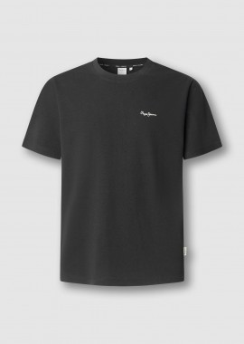 PEPE JEANS - Pepe Jeans ανδρικό T-shirt μονόχρωμο με logo print