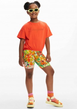 DESIGUAL - Desigual παιδικό κολάν με floral print - 25SGKK03 Πολύχρωμο