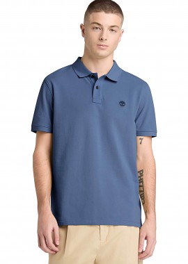 TIMBERLAND - Timberland ανδρική μπλούζα πόλο πικέ με κεντημένο logo tree Regular Fit