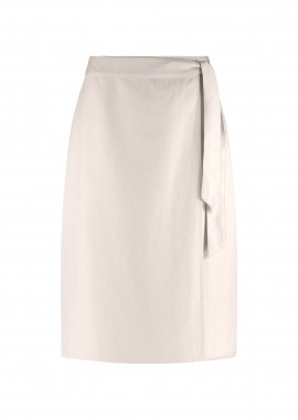 GERRY WEBER - Gerry Weber γυναικεία midi φούστα με δέσιμο στο πλάι - 510017-31256 Μπεζ