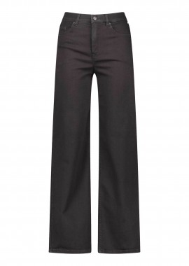 GERRY WEBER - Gerry Weber γυναικείο τζιν παντελόνι με logo Wide Leg - 922007-68001 Μαύρο