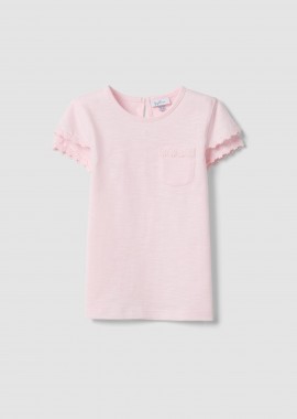 OVS KIDS - OVS βρεφική μπλούζα μονόχρωμη Regular Fit - 002691823 Ροζ