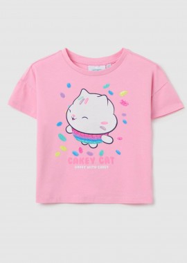 OVS KIDS - OVS παιδική μπλούζα με print - 002302238 Ροζ
