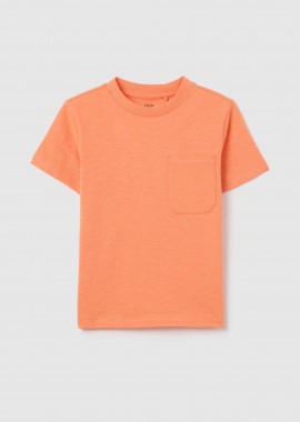 OVS KIDS - OVS παιδικό T-shirt μονόχρωμο με τσέπη Regular Fit - 002269131 Ροζ Ανοιχτό