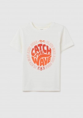 OVS KIDS - OVS παιδικό T-shirt με print Regular Fit - 002358845 Λευκό