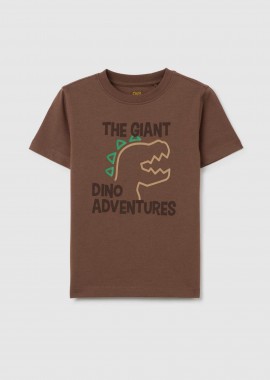 OVS KIDS - OVS παιδικό T-shirt με print Regular Fit - 002366584 Καφέ