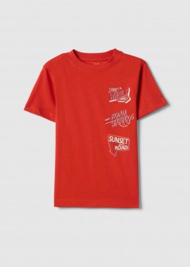 OVS KIDS - OVS παιδικό T-shirt με print Regular Fit - 002654315 Κόκκινο