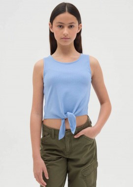 OVS KIDS - OVS παιδικό αμάνικο τοπ μονόχρωμο Slim Fit - 002362668 Γαλάζιο