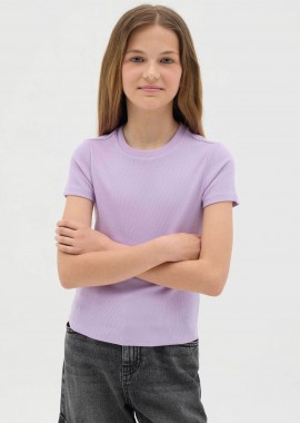 OVS KIDS - OVS παιδικό T-shirt μονόχρωμο Slim Fit - 002267262 Λιλά