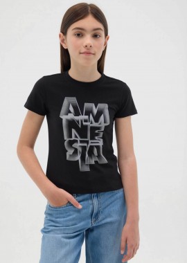 OVS KIDS - OVS παιδικό T-shirt με print Regular Fit - 002272650 Μαύρο