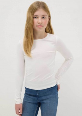 OVS KIDS - OVS παιδική μπλούζα μονόχρωμη Slim Fit - 002518452 Λευκό