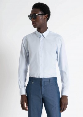 ANTONY MORATO - Antony Morato ανδρικό πουκάμισο μονόχρωμο Slim Fit