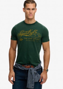 SUPERDRY & CO - Superdry ανδρικό T-shirt με print Relaxed Fit