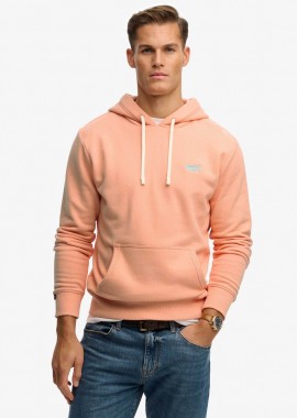 SUPERDRY & CO - Superdry ανδρική μπλούζα φούτερ με κουκούλα και κεντημένο λογότυπο Loose Fit
