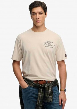 SUPERDRY & CO - Superdry ανδρικό T-shirt με print Loose Fit