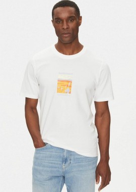 JACK & JONES - JACK & JONES ανδρικό T-shirt με λογότυπο - 12273000 Λευκό