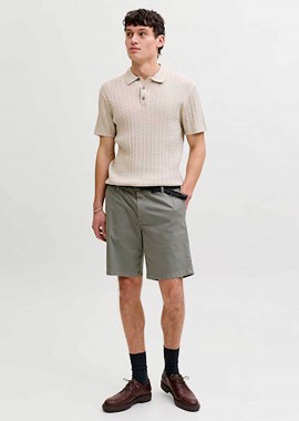 JACK & JONES - JACK & JONES ανδρική βερμούδα chino Relaxed Fit - 12293005 Λαδί