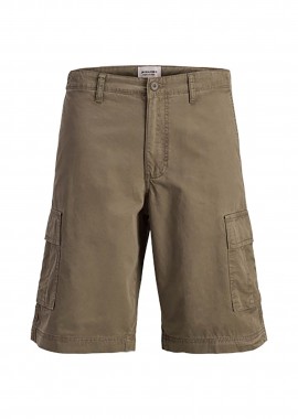 JACK & JONES - JACK & JONES ανδρική βερμούδα cargo Relaxed Fit - 12292263 Καφέ
