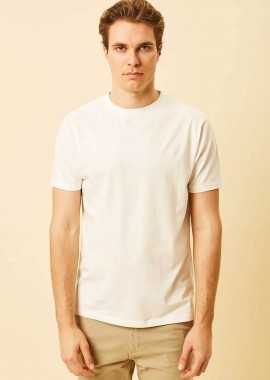 DORS - DORS ανδρικό T-shirt με κεντημένο λογότυπο Regular Fit - 1140020.C01 Λευκό