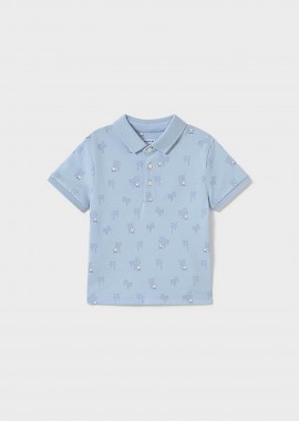 MAYORAL - Mayoral βρεφική μπλούζα πόλο με all-over print - 1109-S25 Σιελ
