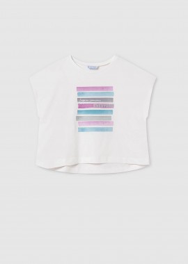 MAYORAL - Mayoral παιδική μπλούζα αμάνικη με print - 6026-S25 Εκρού