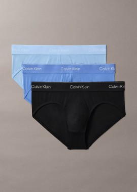 - Calvin Klein σετ ανδρικά εσώρουχα brief με λογότυπο (3 τεμάχια) - LV00NB4388 Μπλε