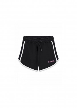 GUESS - Guess παιδικό σορτς με logo print - J6RD00KAD74 Μαύρο