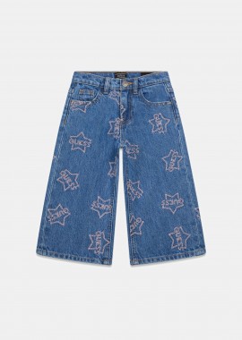 GUESS - Guess παιδικό τζιν παντελόνι με παγιέτα - K6RA06D45E0 Denim Blue