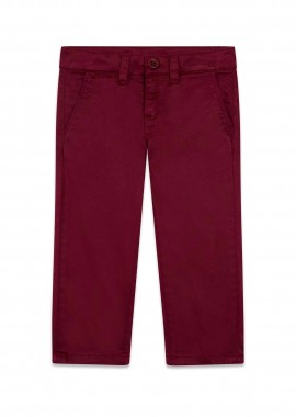 GUESS - Guess παιδικό παντελόνι chino Regular Fit - N6RB02WF7H0 Μπορντό