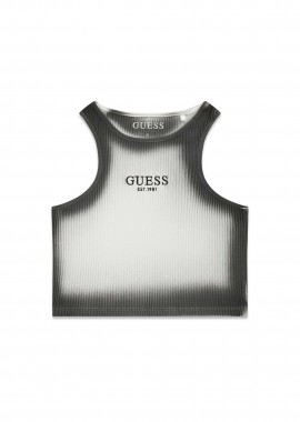 GUESS - Guess παιδικό αμάνικο τοπ με λογότυπο - J6GI22KCSK4 Μαύρο