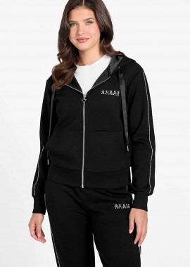 GUESS - Guess γυναικεία ζακέτα φούτερ με λωρίδα