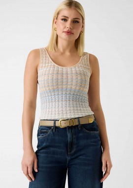 GUESS - Guess γυναικείο αμάνικο τοπ Slim Fit ''Rosalyn'' - W6GR08Z0589 Γαλάζιο