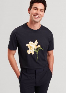 TED BAKER - Ted Baker ανδρικό T-shirt με floral graphic print Regular Fit