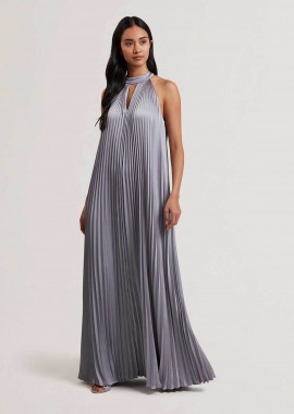 TED BAKER - Ted Baker γυναικείo φόρεμα πλισέ maxi