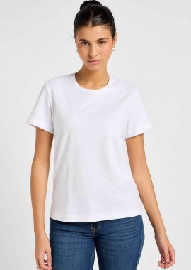 LEE - Lee® γυναικείο T-shirt Regular Fit - 112355195-** Λευκό