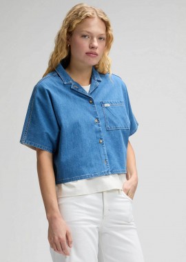 LEE - Lee® γυναικείο denim πουκάμισο με τσέπη Regular Fit