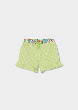 BOBOLI - Boboli παιδικό σορτς με καρό print - 313120 Πράσινο