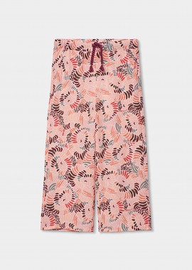 BOBOLI - Boboli παιδικό παντελόνι με ελαστική μέση και floral print - 433055 Πολύχρωμο