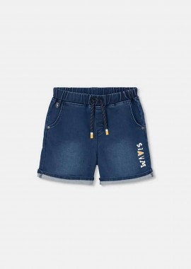 BOBOLI - Boboli παιδική denim βερμούδα - 503075 Denim Blue Σκούρο