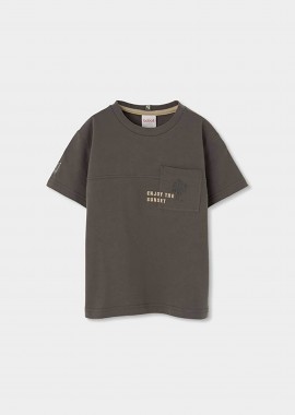 BOBOLI - Boboli παιδικό Τ-shirt με τσέπη - 623089 Ανθρακί