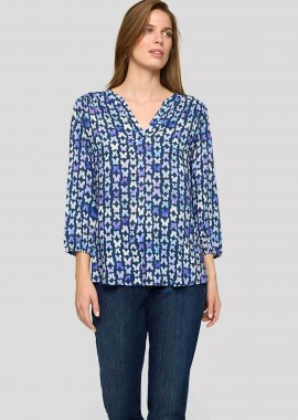 RABE - Rabe γυναικεία μπλούζα με all-over print - 56-114102 Μπλε