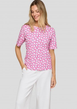 RABE - Rabe γυναικεία μπλούζα με all-over print - 56-117376 Ροζ