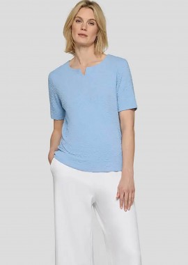 RABE - Rabe γυναικεία μπλούζα με waffle pattern - 56-118308 Μπλε