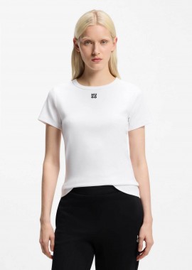 HUGO - Hugo Boss γυναικείο Τ-shirt με ανάγλυφο λογότυπο regular Fit