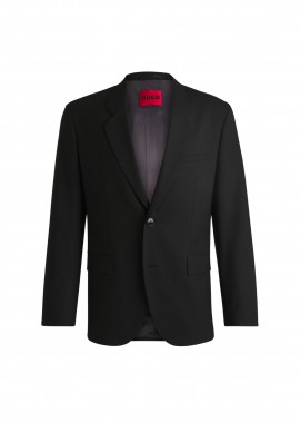 HUGO - Hugo Boss ανδρικό σακάκι μονόχρωμο - 50530143 Μαύρο