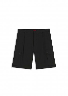 HUGO - Hugo Boss ανδρική cargo βερμούδα Regular Fit - 50556891 Μαύρο